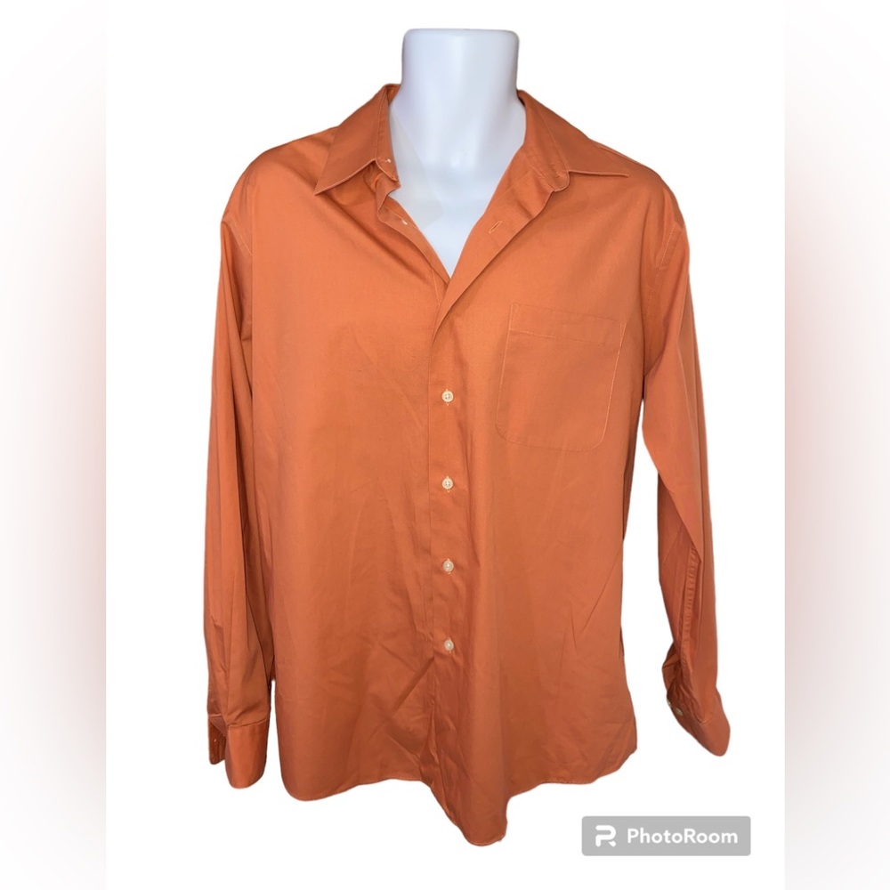 Bergamo New York Men's Long Sleeve Shirt Size L 16-16 1/2 34/35
